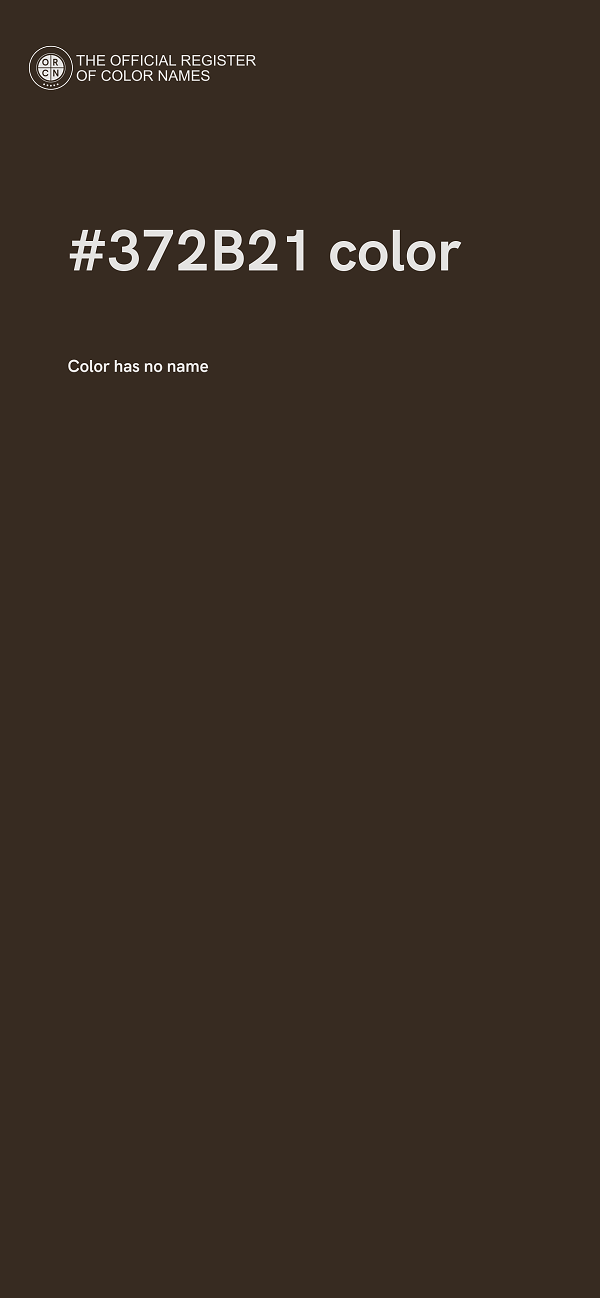 #372B21 color image