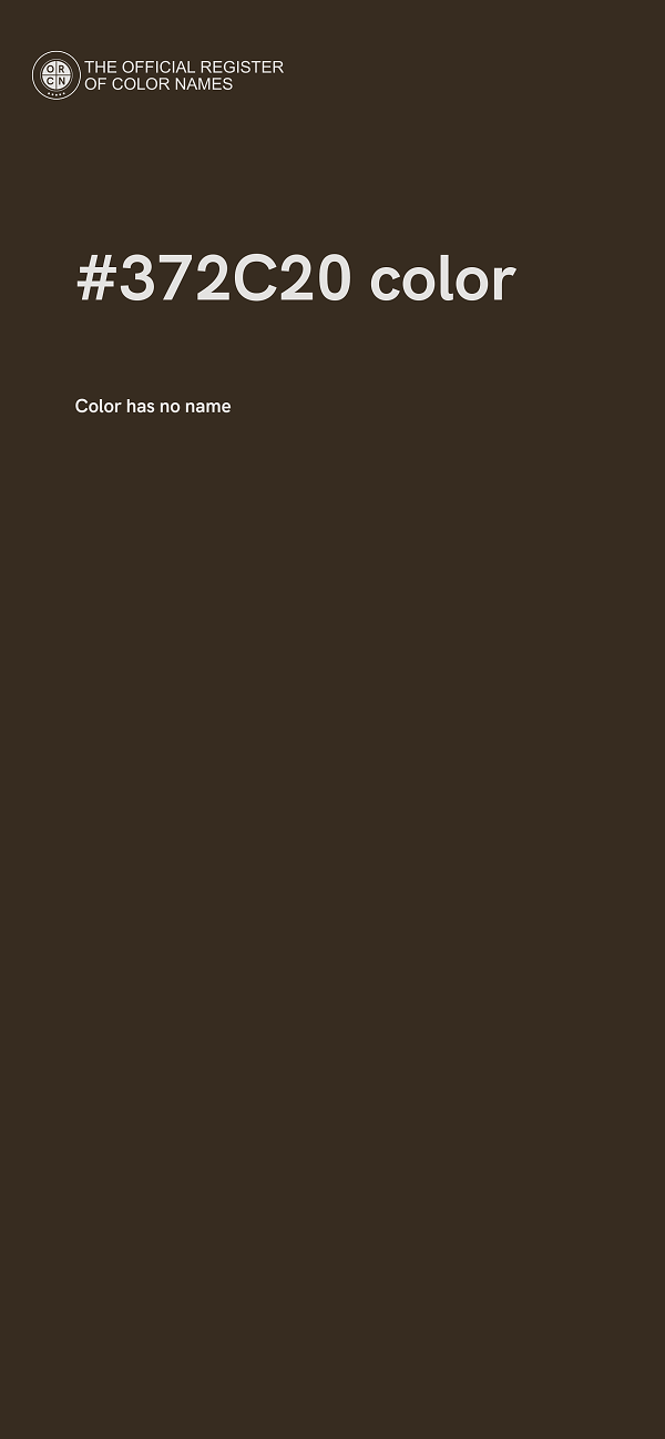 #372C20 color image