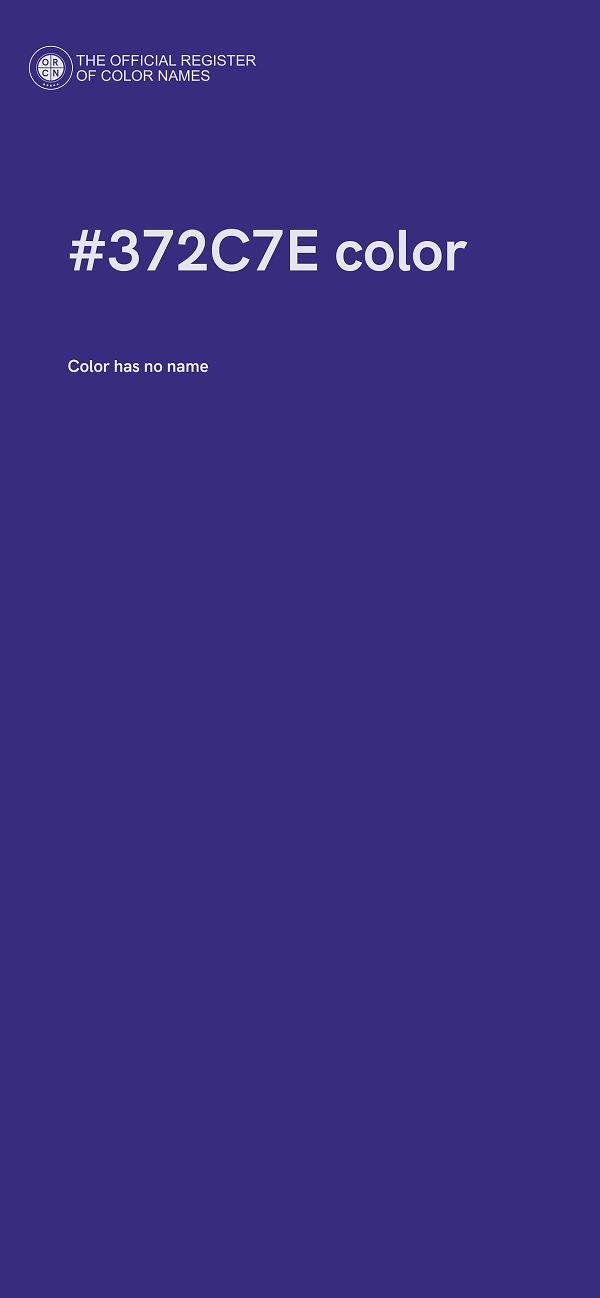 #372C7E color image