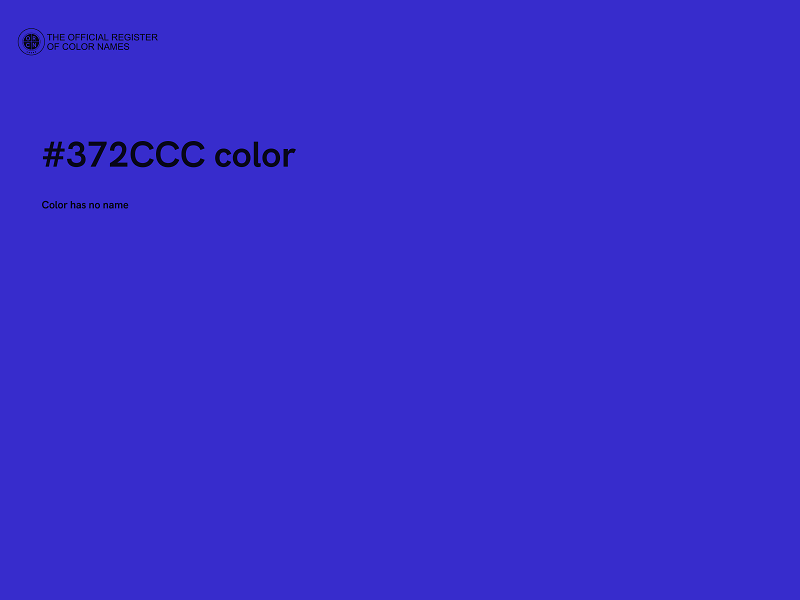 #372CCC color image