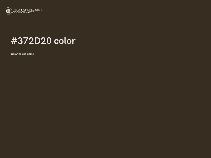 #372D20 color image