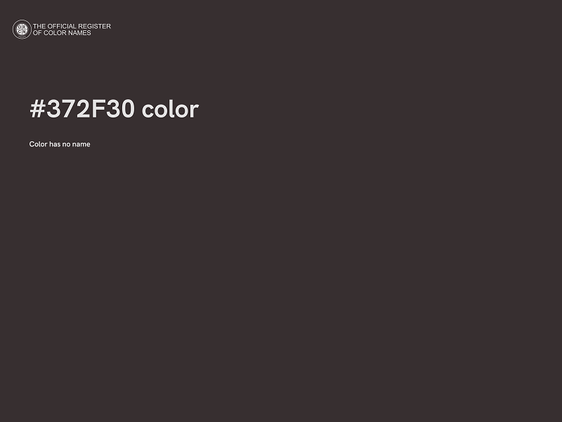 #372F30 color image