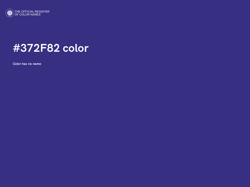 #372F82 color image
