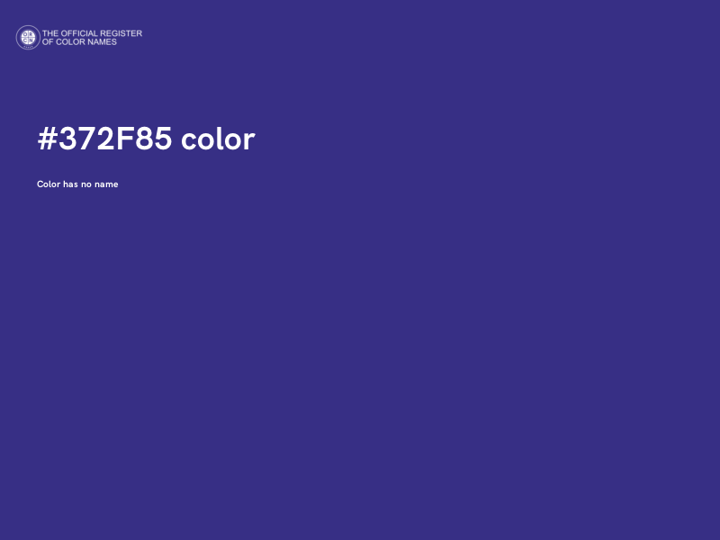 #372F85 color image