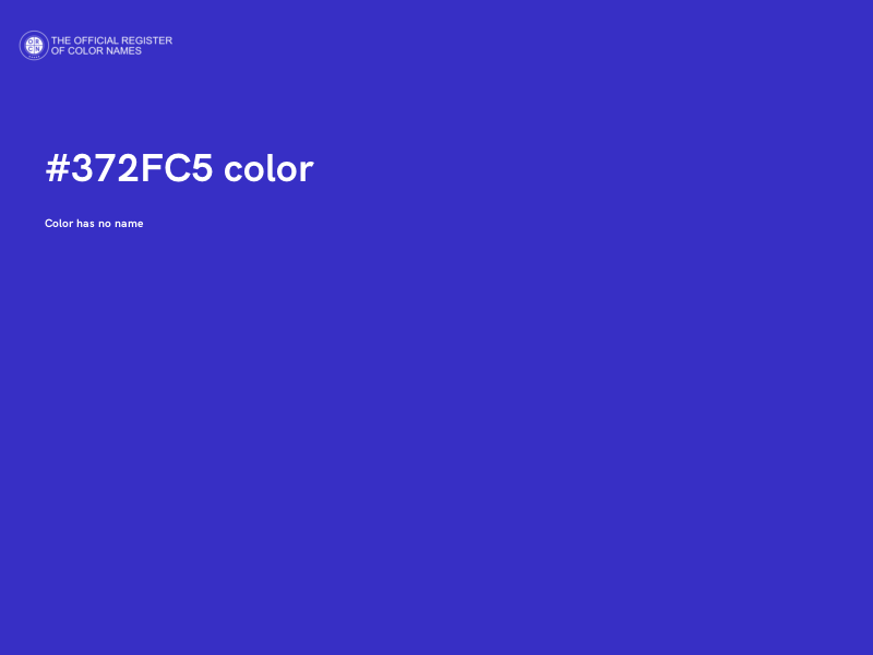 #372FC5 color image