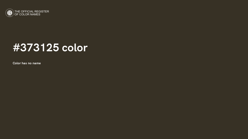 #373125 color image