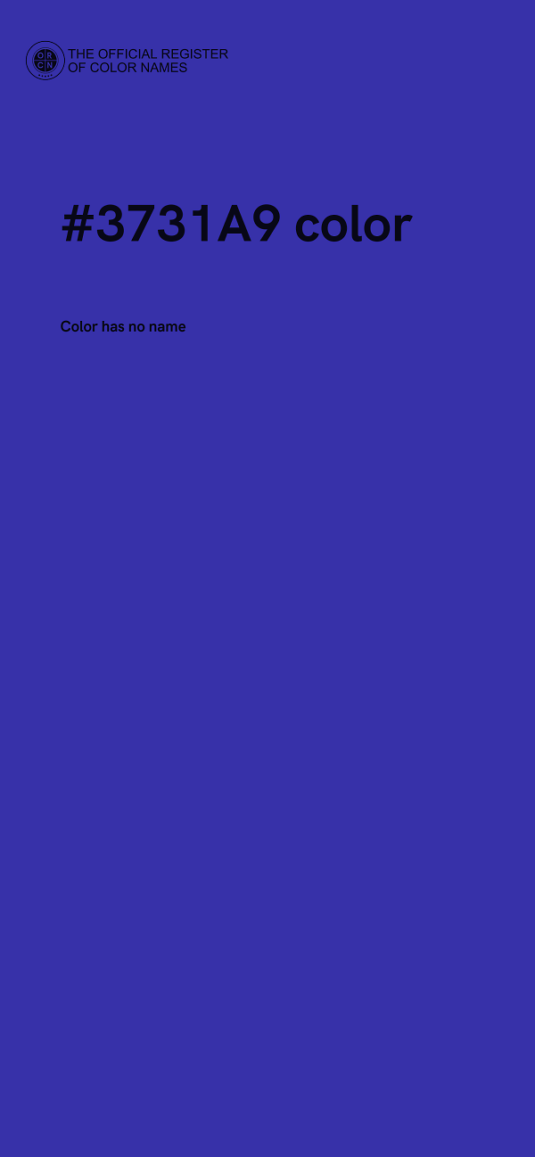 #3731A9 color image