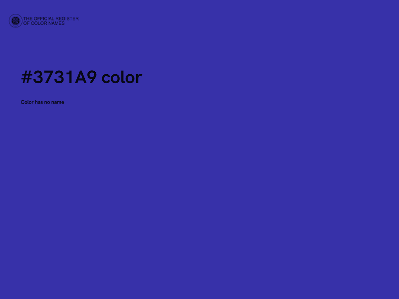 #3731A9 color image