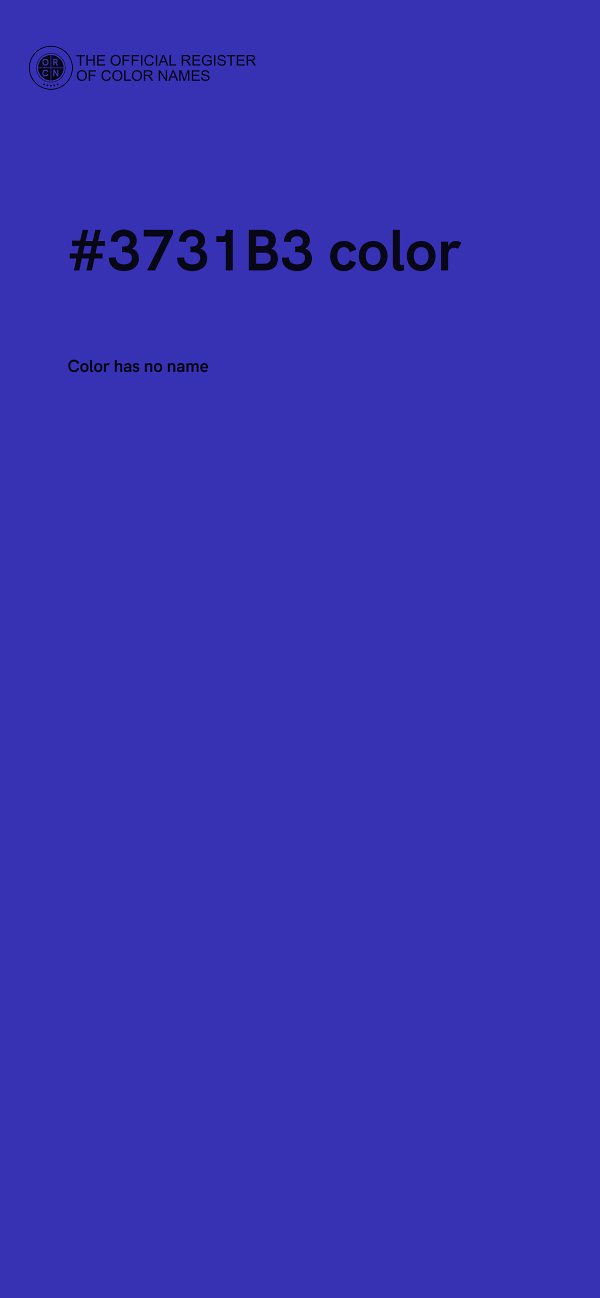 #3731B3 color image