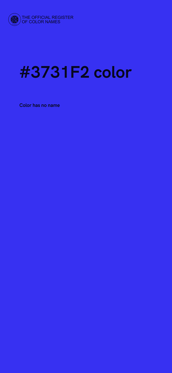 #3731F2 color image
