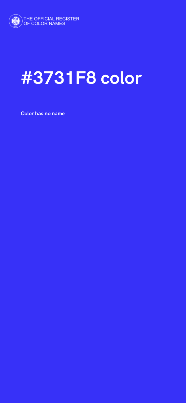 #3731F8 color image
