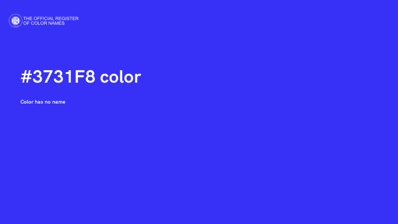 #3731F8 color image