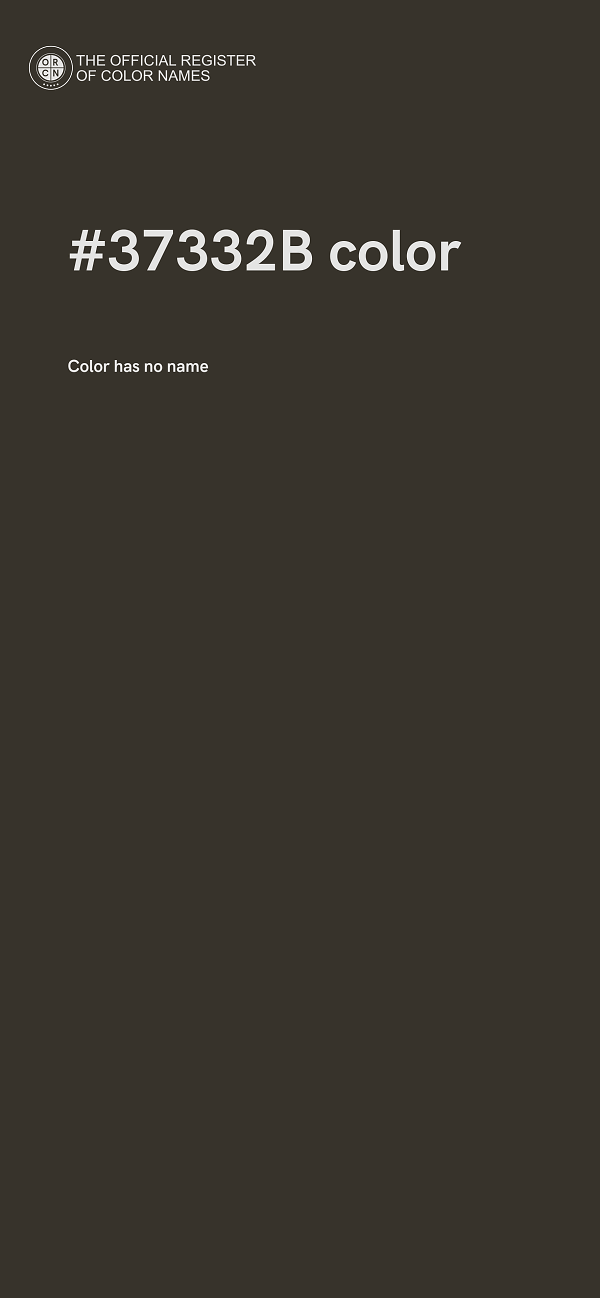 #37332B color image