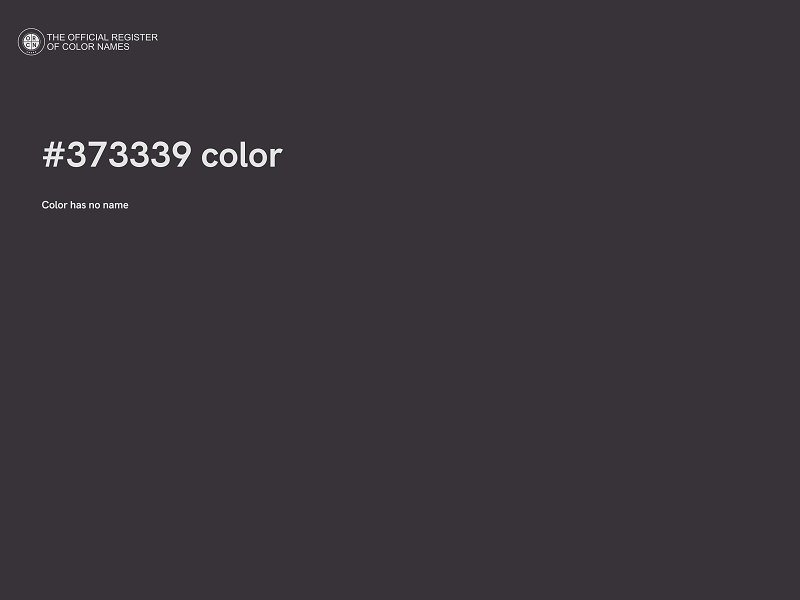 #373339 color image