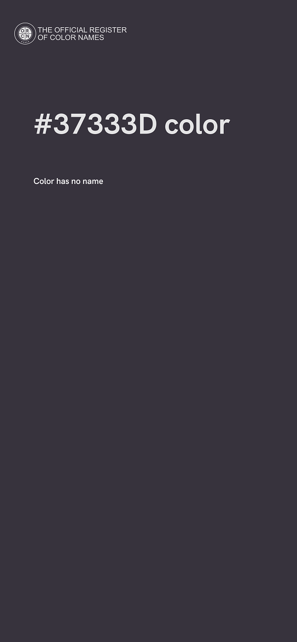 #37333D color image