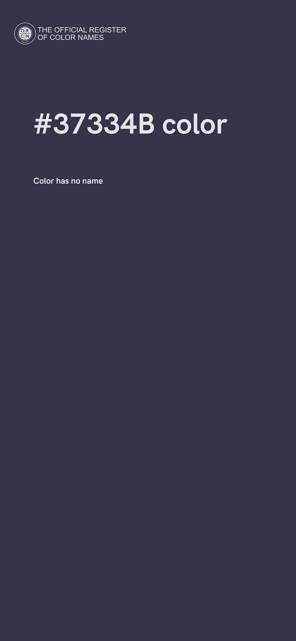 #37334B color image