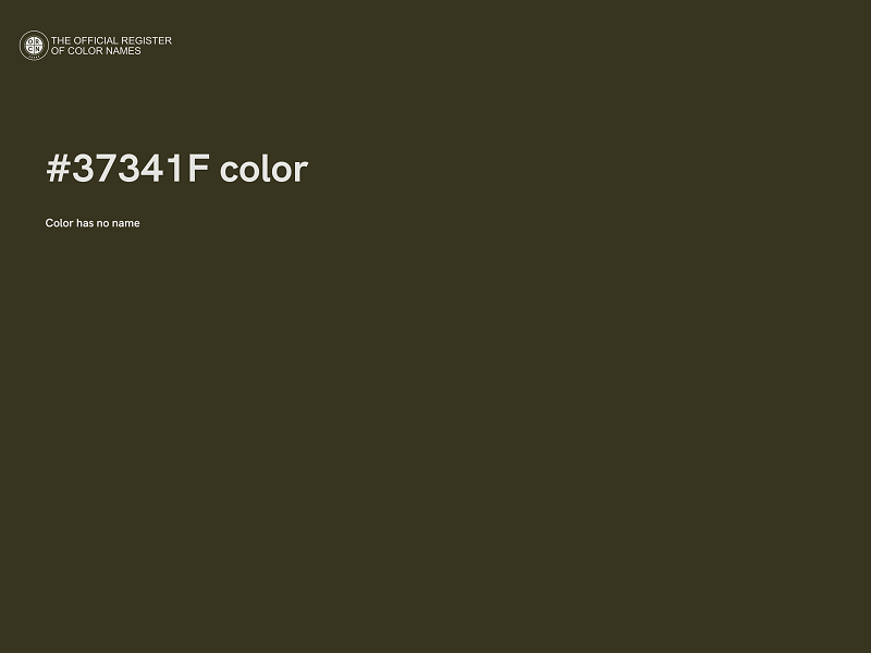 #37341F color image