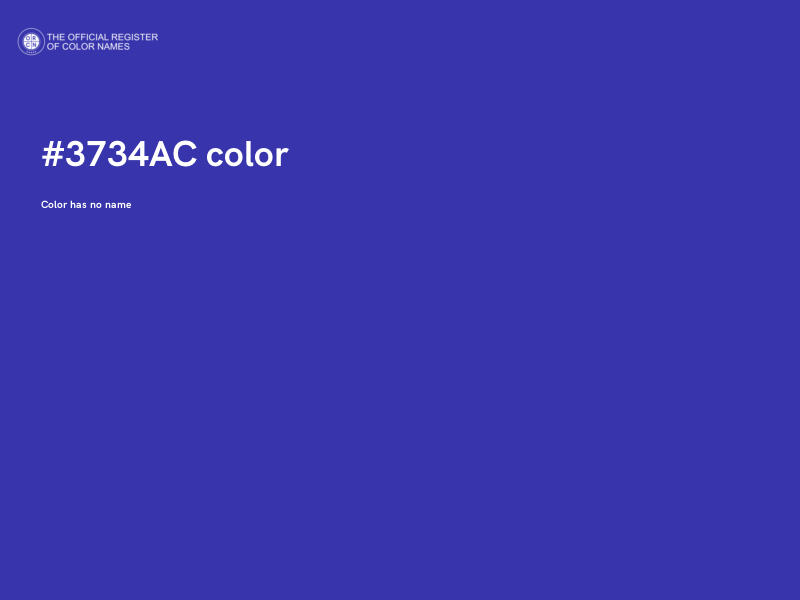 #3734AC color image