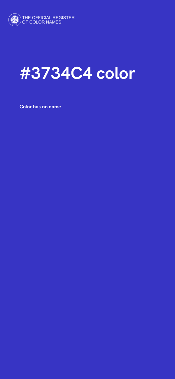 #3734C4 color image