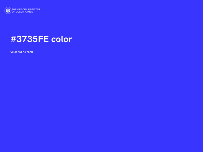 #3735FE color image