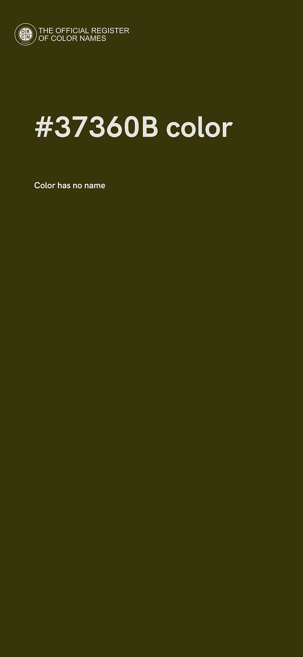 #37360B color image