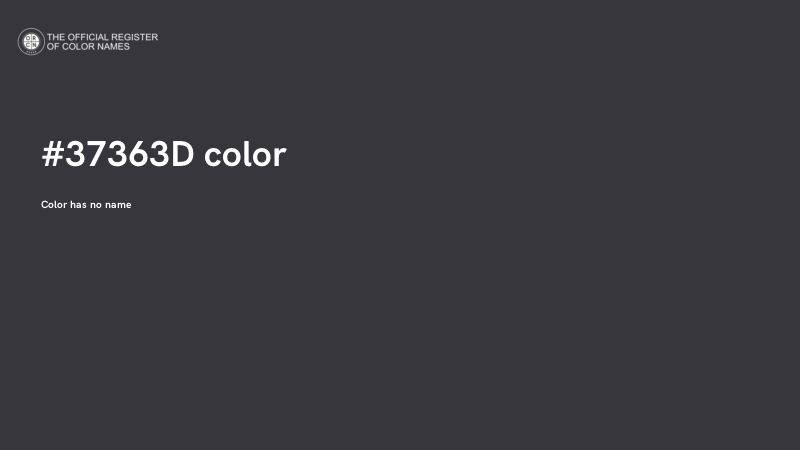 #37363D color image