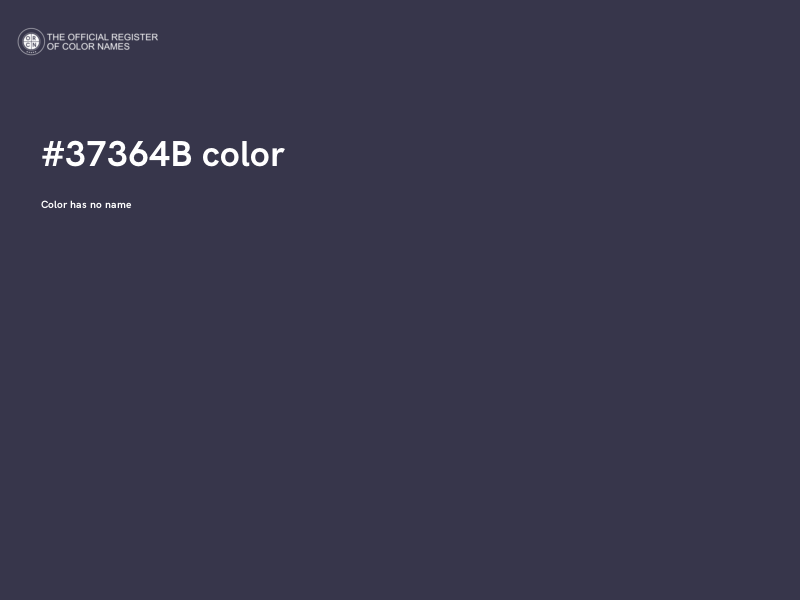#37364B color image