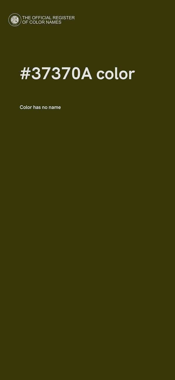 #37370A color image