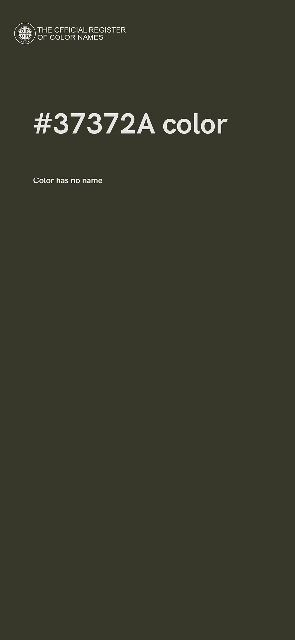 #37372A color image