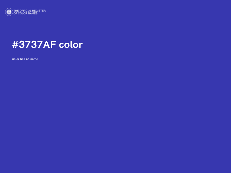 #3737AF color image