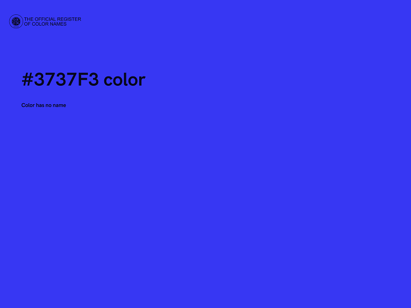 #3737F3 color image
