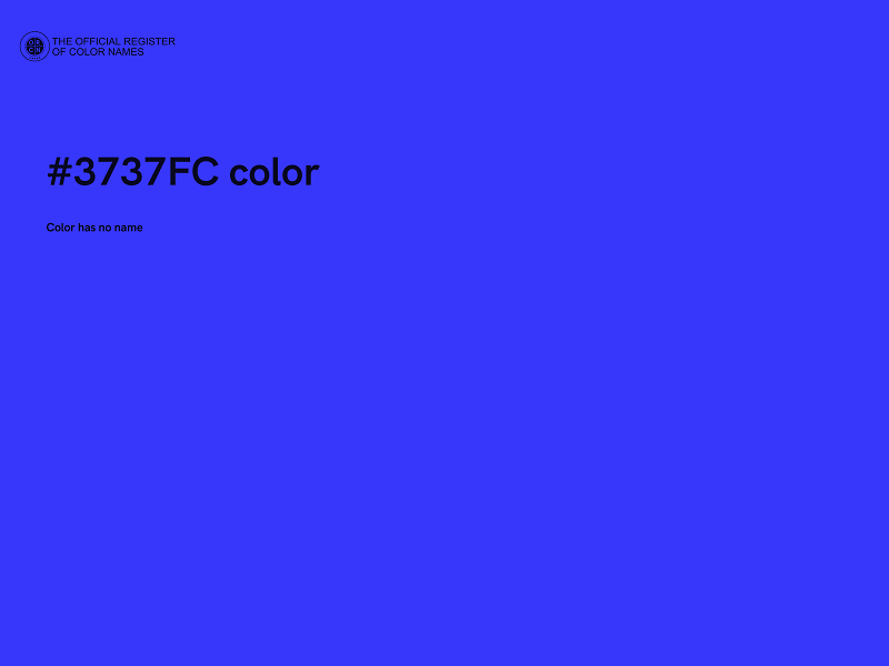 #3737FC color image