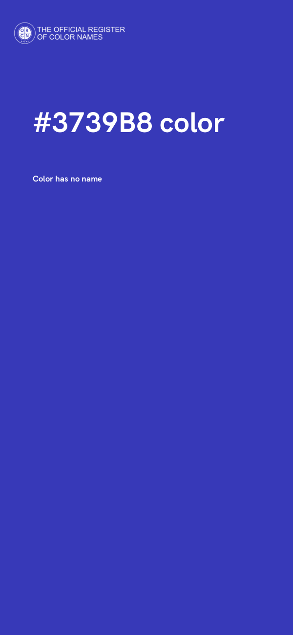 #3739B8 color image