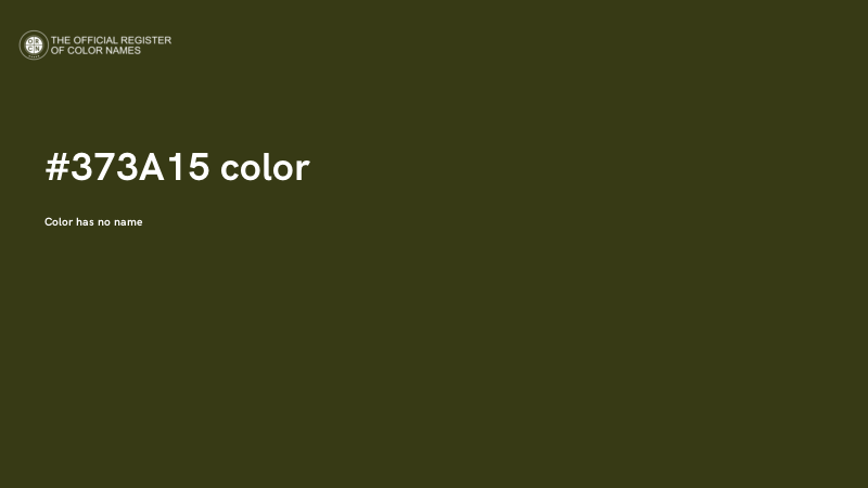 #373A15 color image