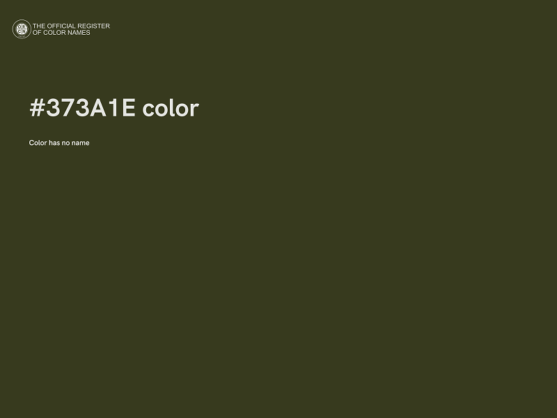 #373A1E color image