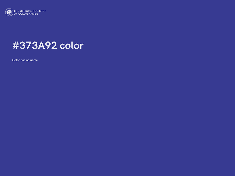 #373A92 color image