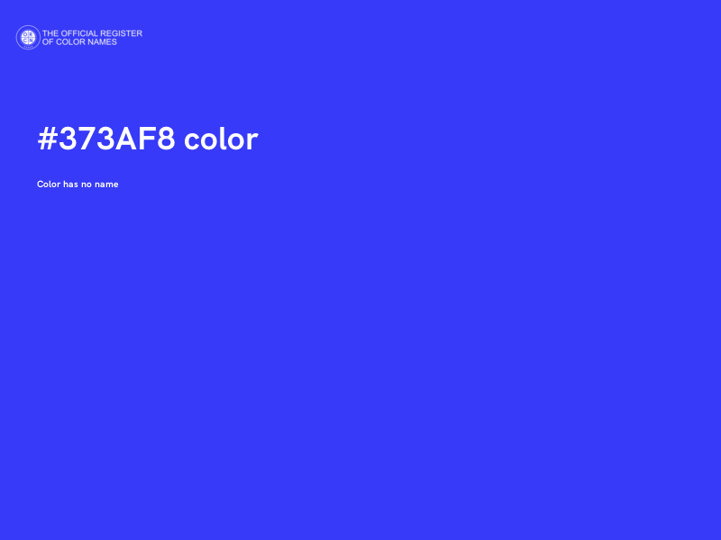 #373AF8 color image