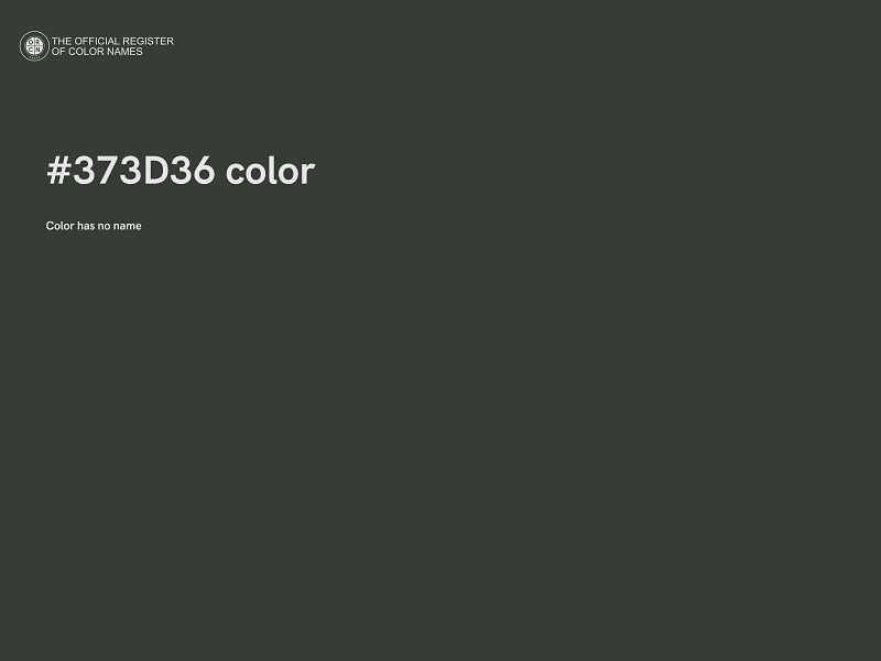 #373D36 color image
