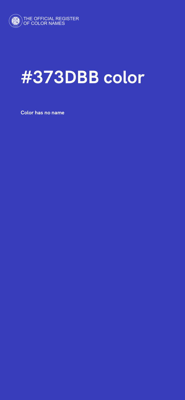 #373DBB color image