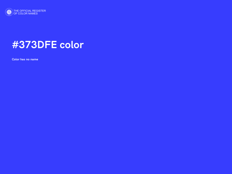 #373DFE color image