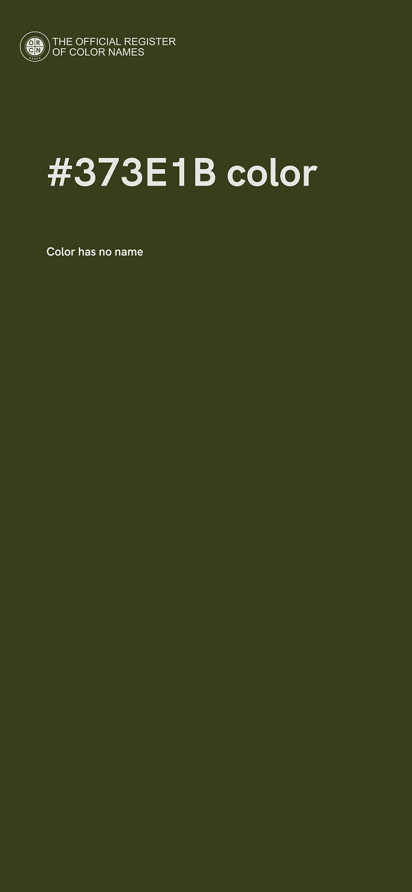 #373E1B color image
