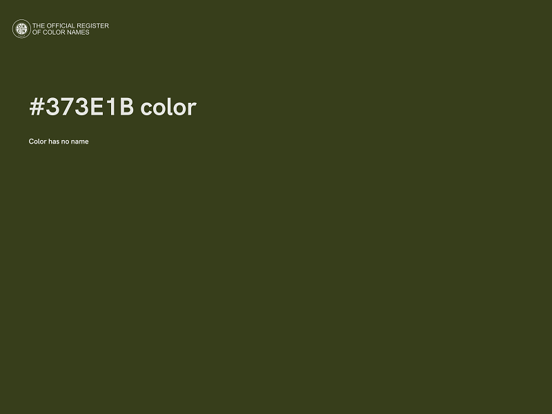 #373E1B color image