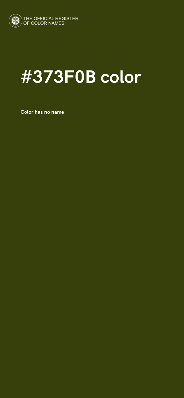 #373F0B color image