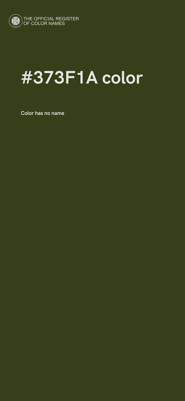 #373F1A color image