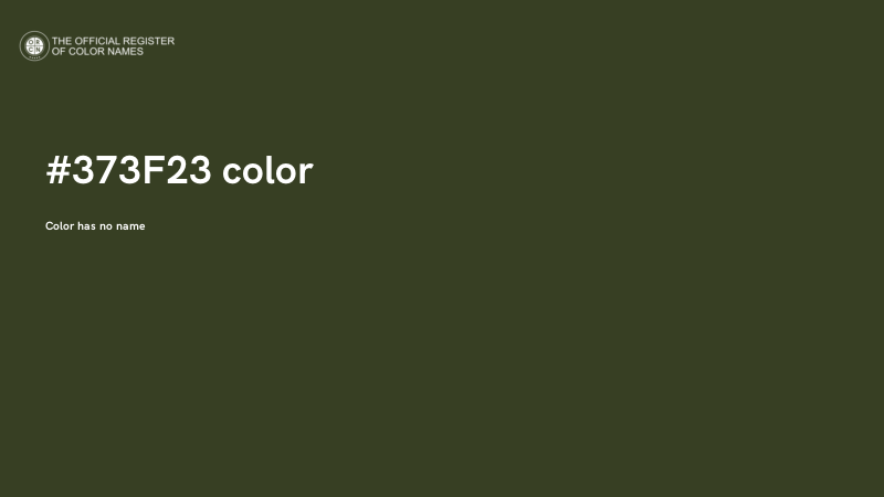 #373F23 color image