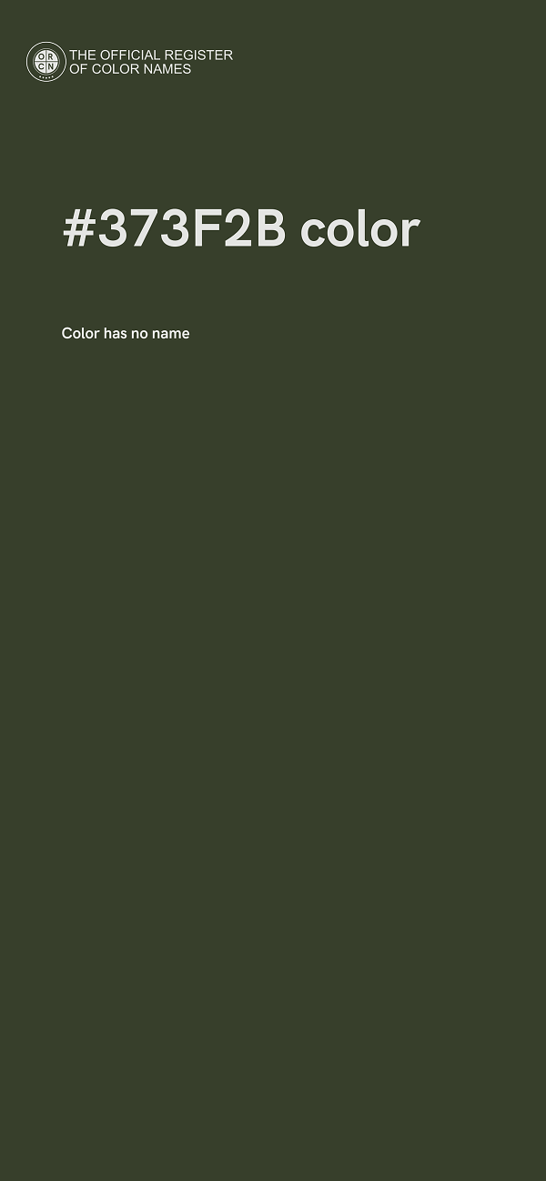 #373F2B color image