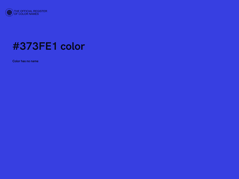 #373FE1 color image