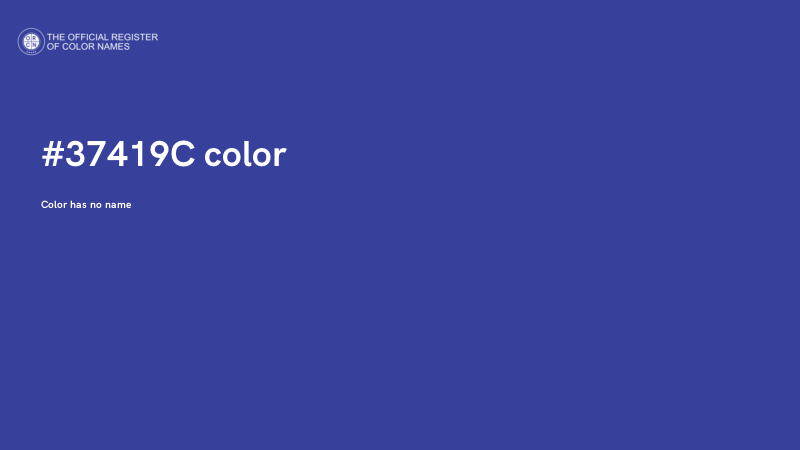 #37419C color image