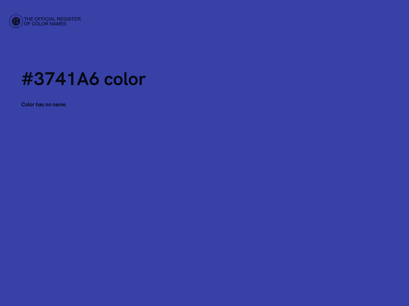 #3741A6 color image