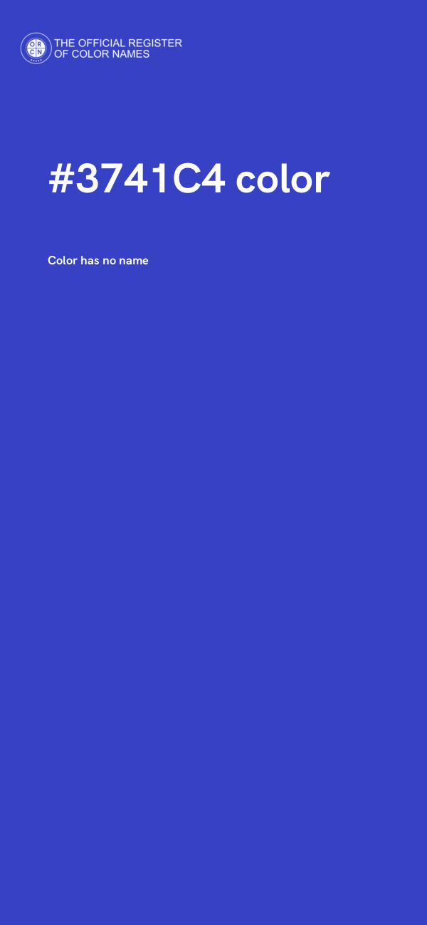#3741C4 color image